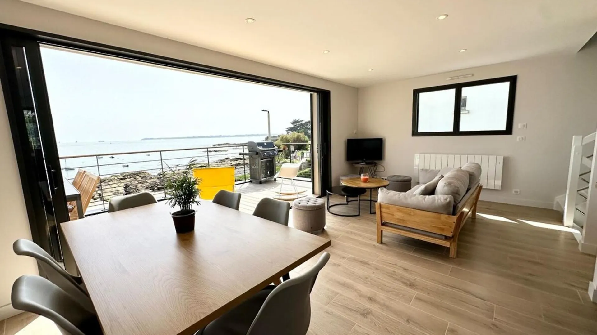 Luxury ! Contemporaine Neuve Vue Imprenable 180 Villa Ploemeur Vakantiehuis