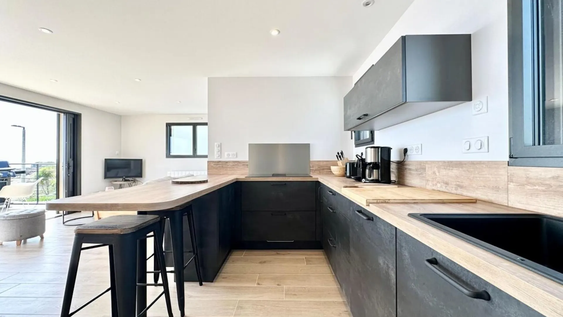Luxury ! Contemporaine Neuve Vue Imprenable 180 Villa Ploemeur Frankrijk